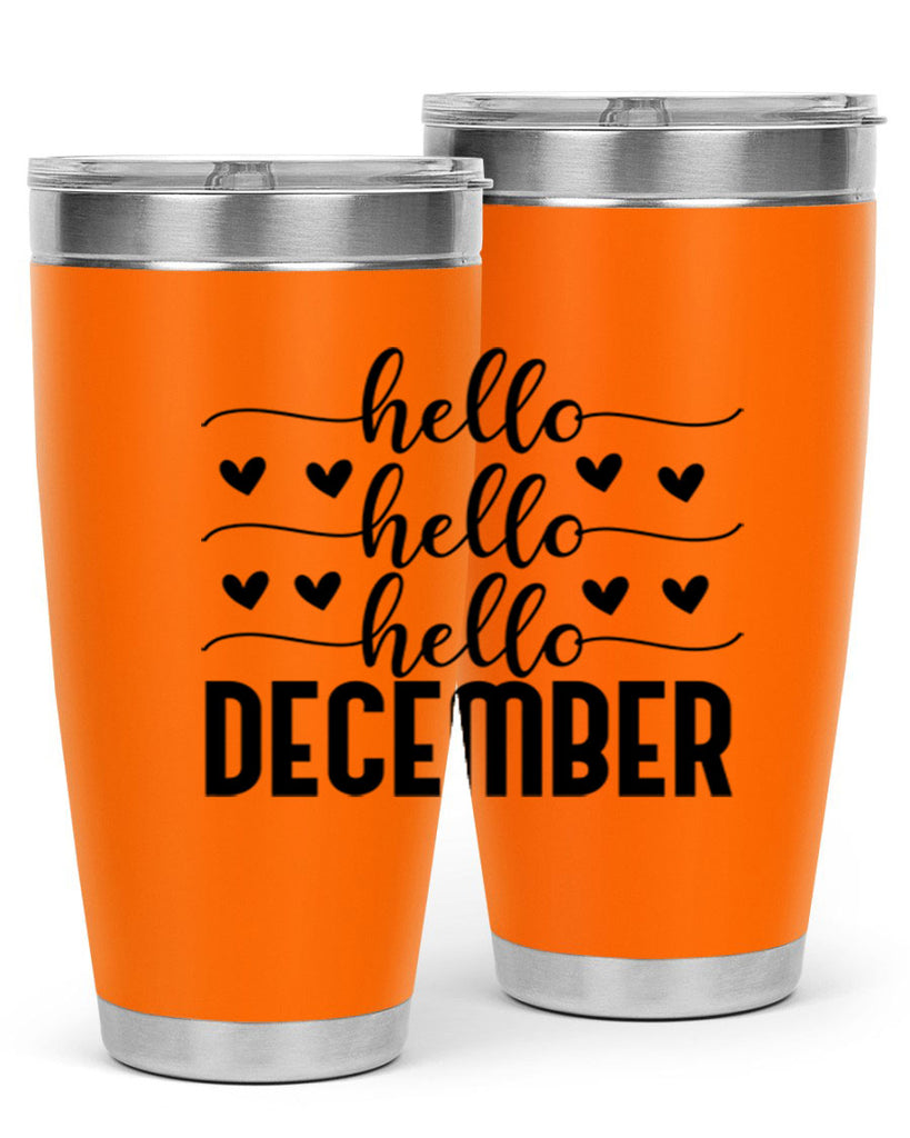 Hello December 157#- winter- Tumbler