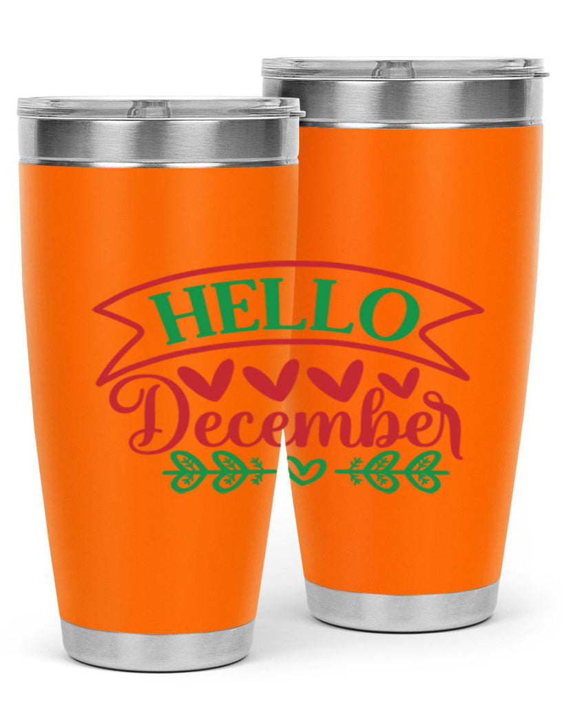 Hello December 159#- winter- Tumbler