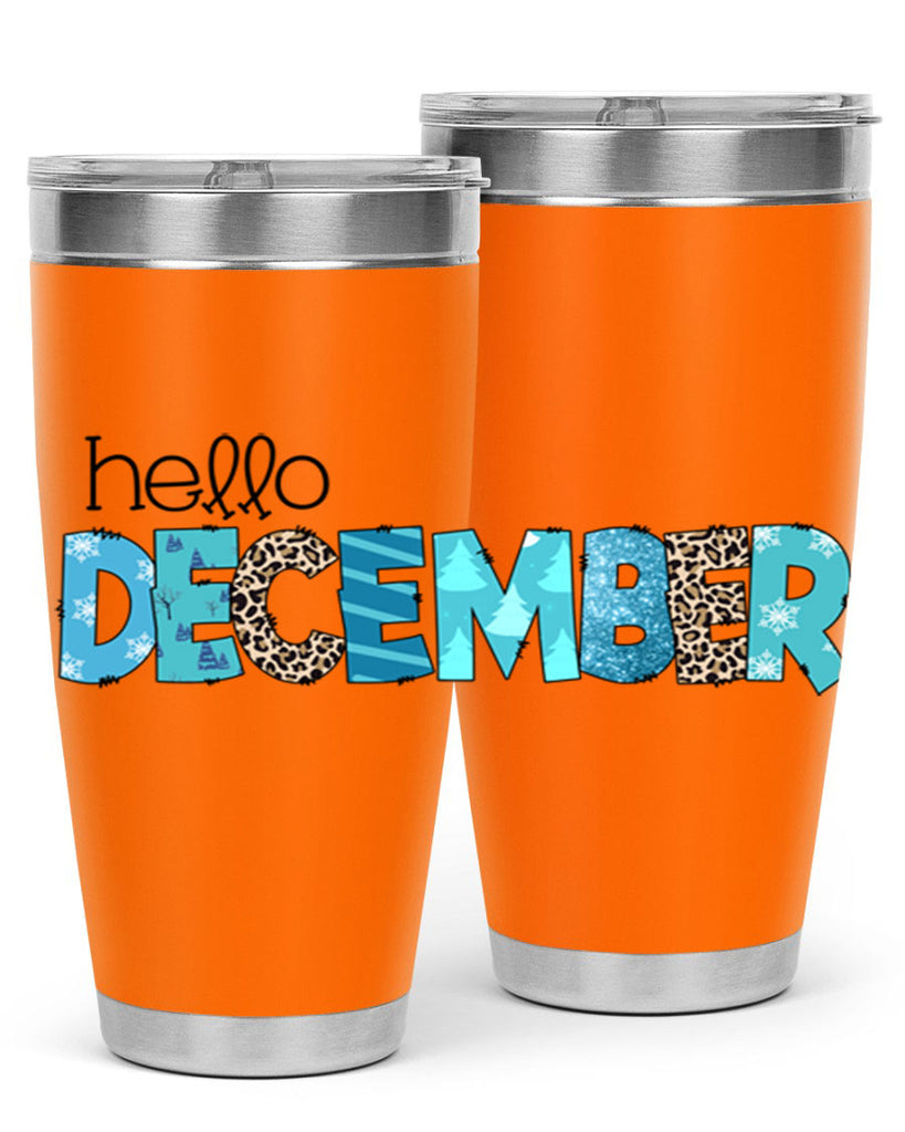 Hello December 187#- winter- Tumbler