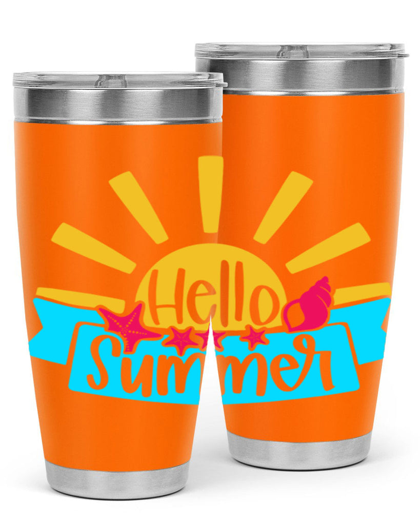 Hello Summer Style 38#- summer- Tumbler