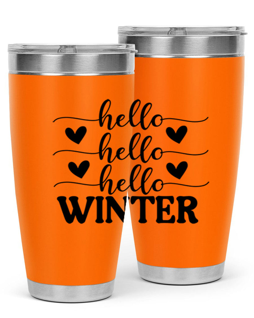 Hello Winter 167#- winter- Tumbler