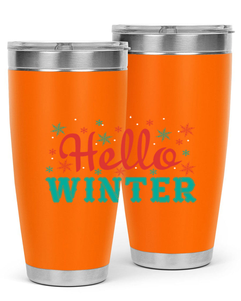 Hello Winter 182#- winter- Tumbler