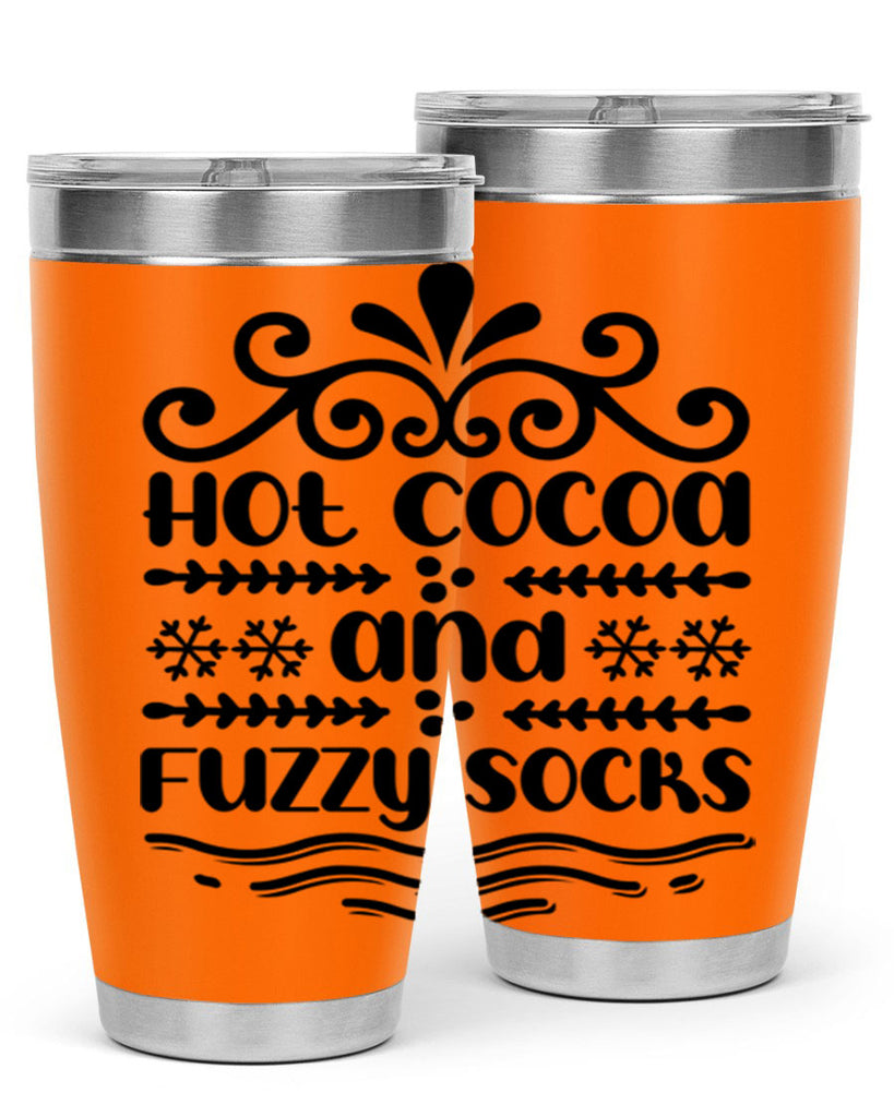 Hot Cocoa and Fuzzy Socks 219#- winter- Tumbler
