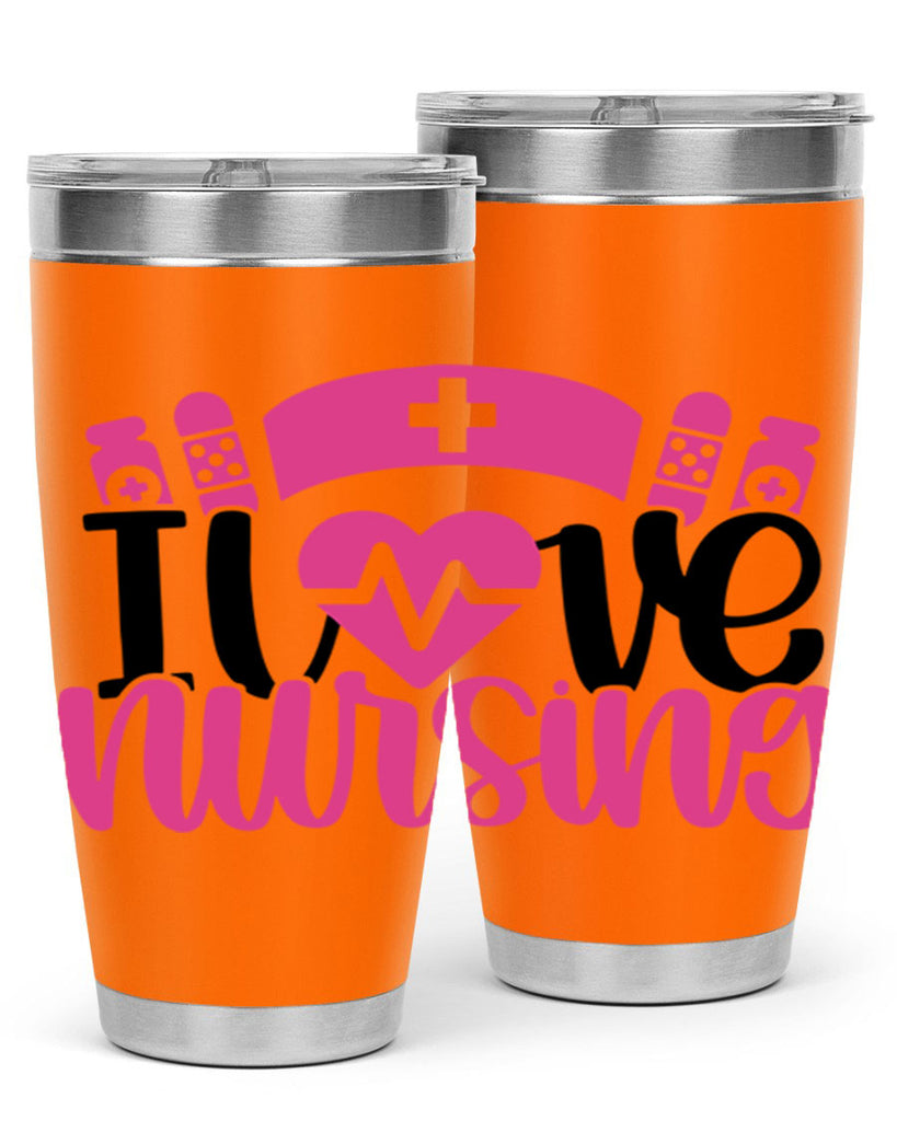 I Love Nursing Style Style 171#- nurse- tumbler