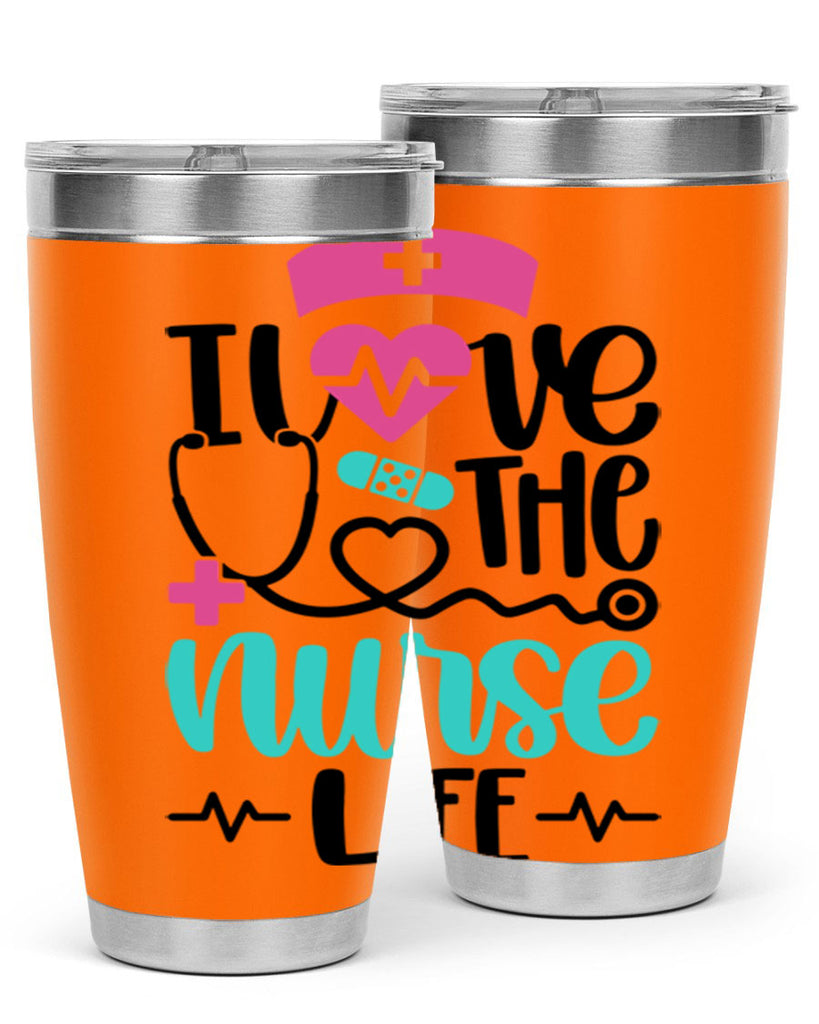 I Love The Nurse Life Style Style 169#- nurse- tumbler