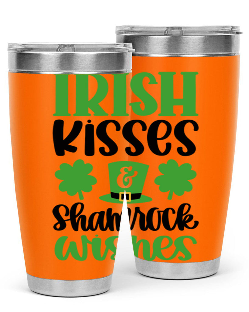 Irish Kisses Shamrock Wishes Style 81#- St Patricks Day- Tumbler