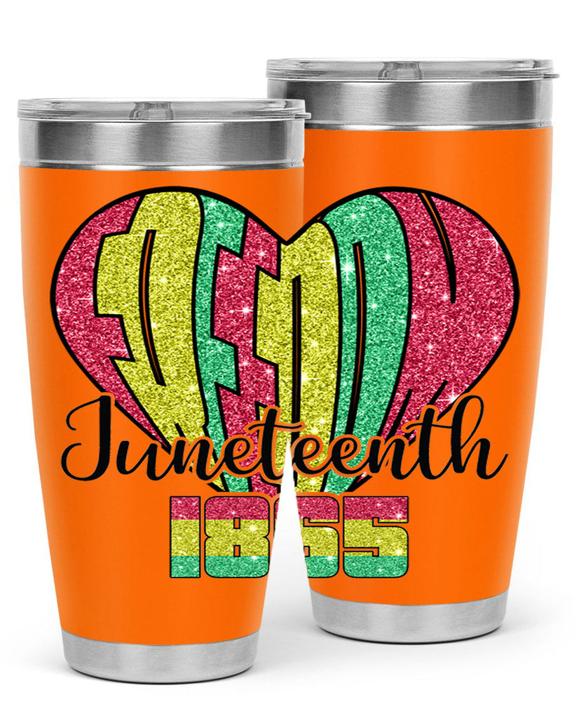 Juneteenth Since 1865 Heart 20#- Juneteenth- tumbler