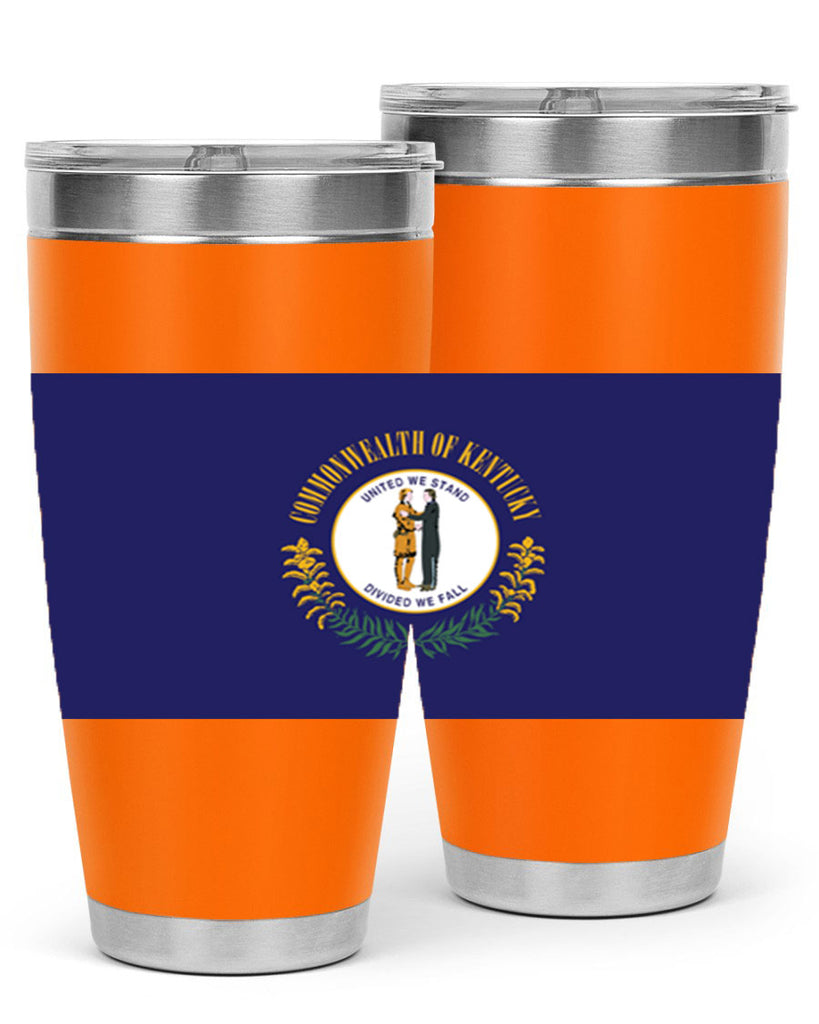 Kentucky 35#- Us Flags- Tumbler