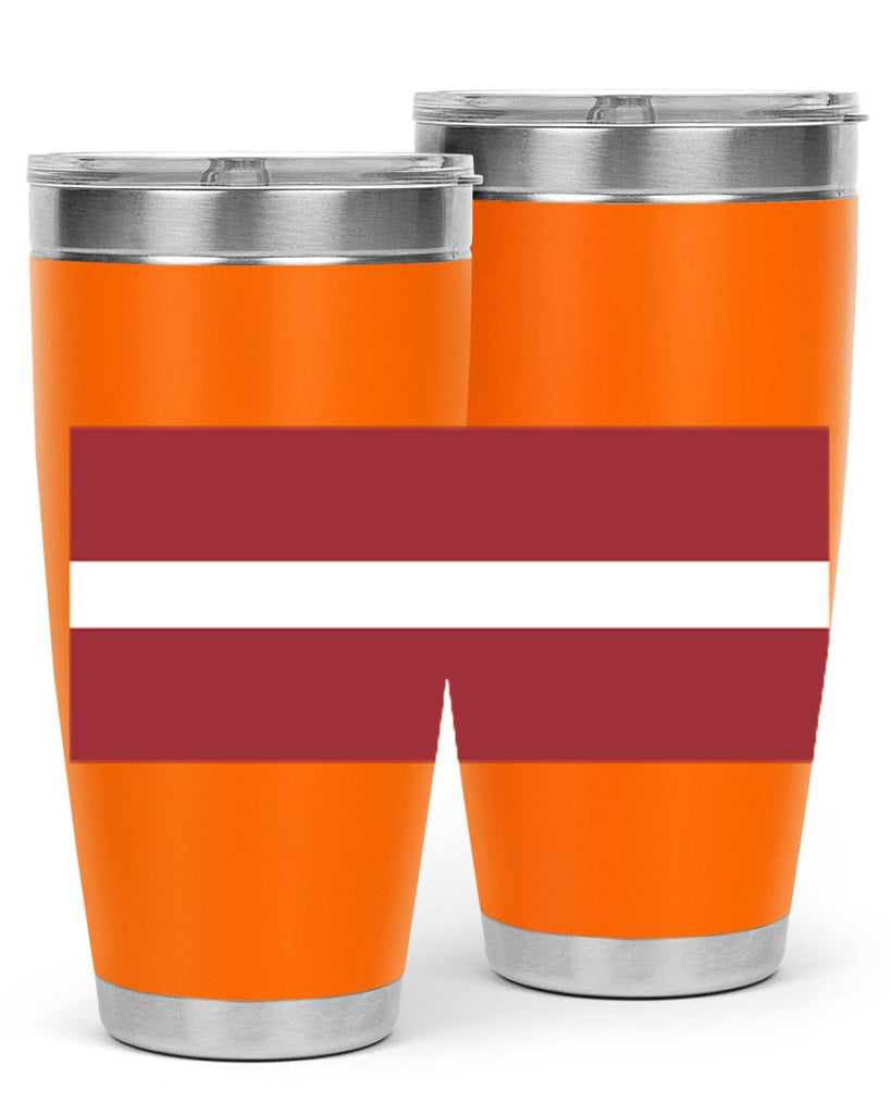 Latvia 104#- world flags- Tumbler