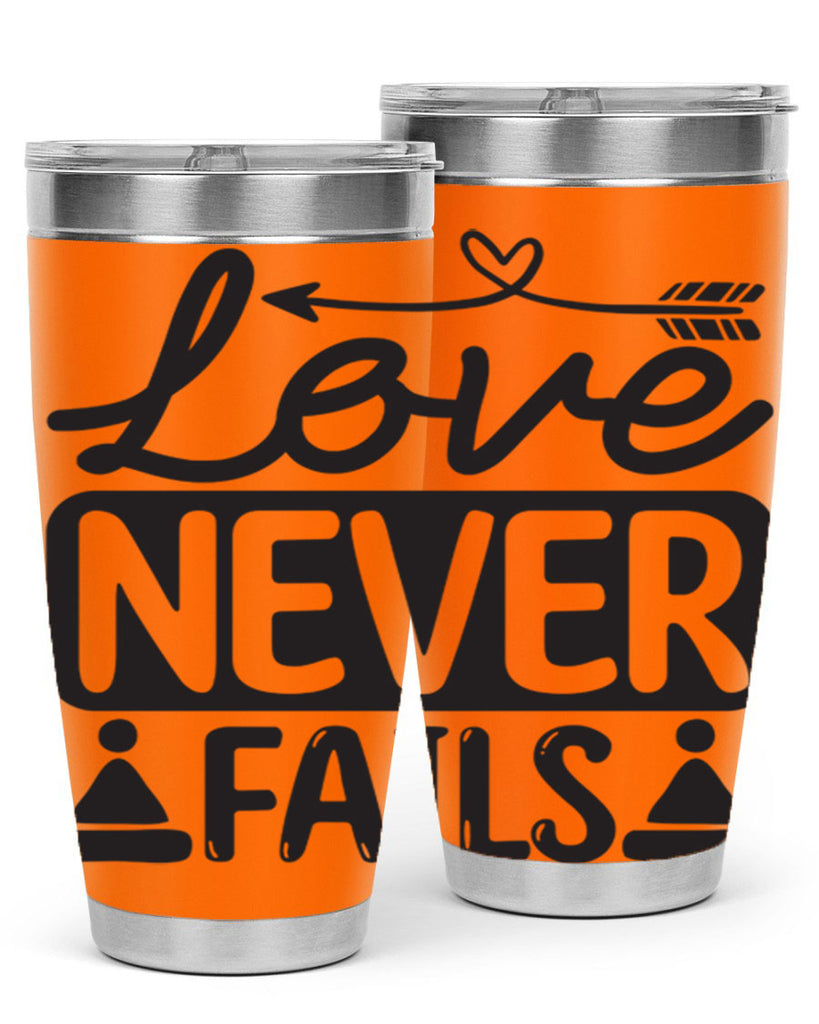 Love never fails 317#- winter- Tumbler