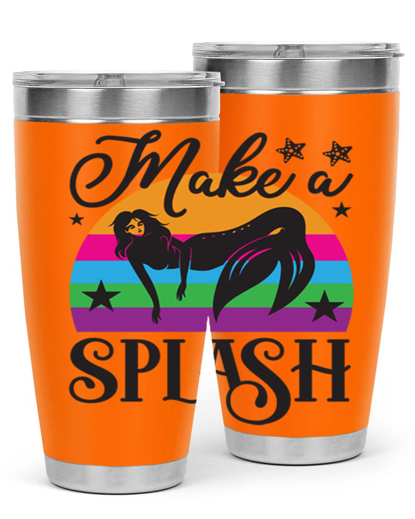 Make a splash 313#- mermaid- Tumbler