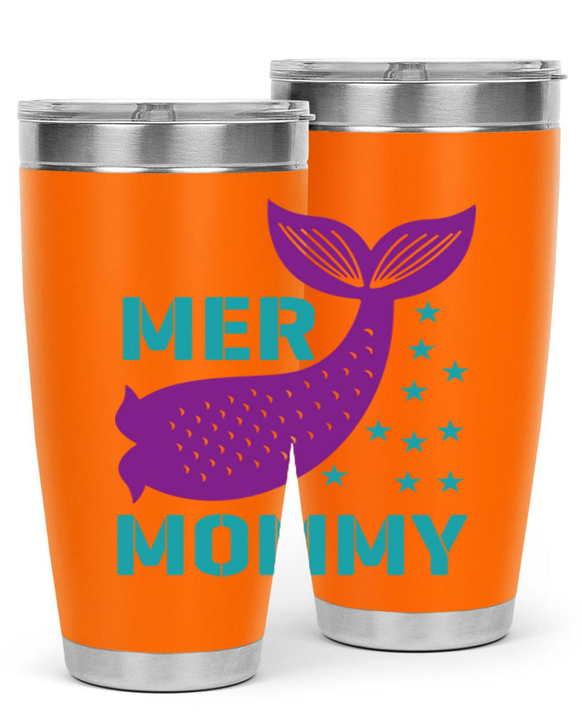 Mer Mommy 342#- mermaid- Tumbler