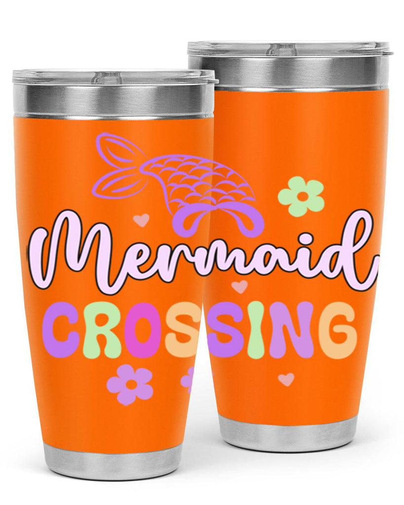 Mermaid Crossing 401#- mermaid- Tumbler