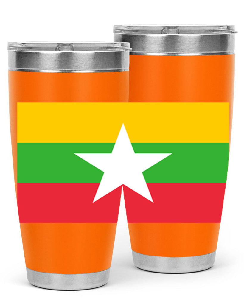 Myanmar 79#- world flags- Tumbler