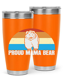Proud mama bear 26#- Bears- Tumbler