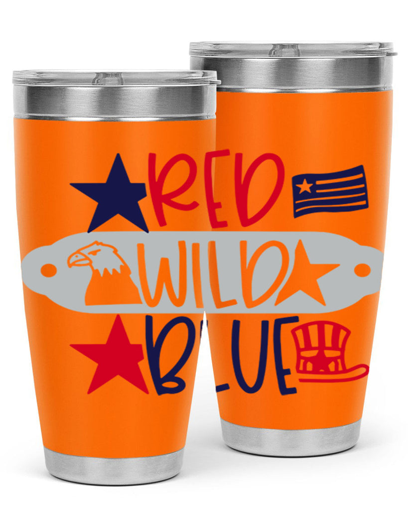 Red Wild Blue Style 171#- Fourt Of July- Tumbler