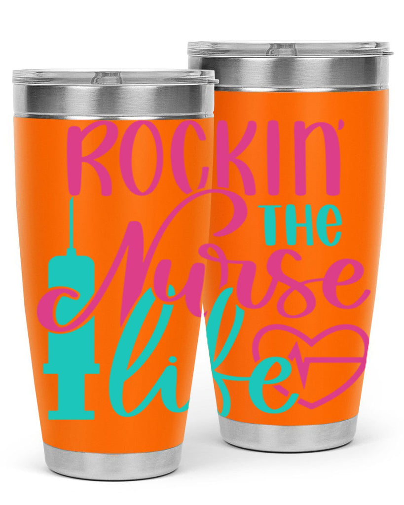 Rockin The Nurse Life Style Style 55#- nurse- tumbler