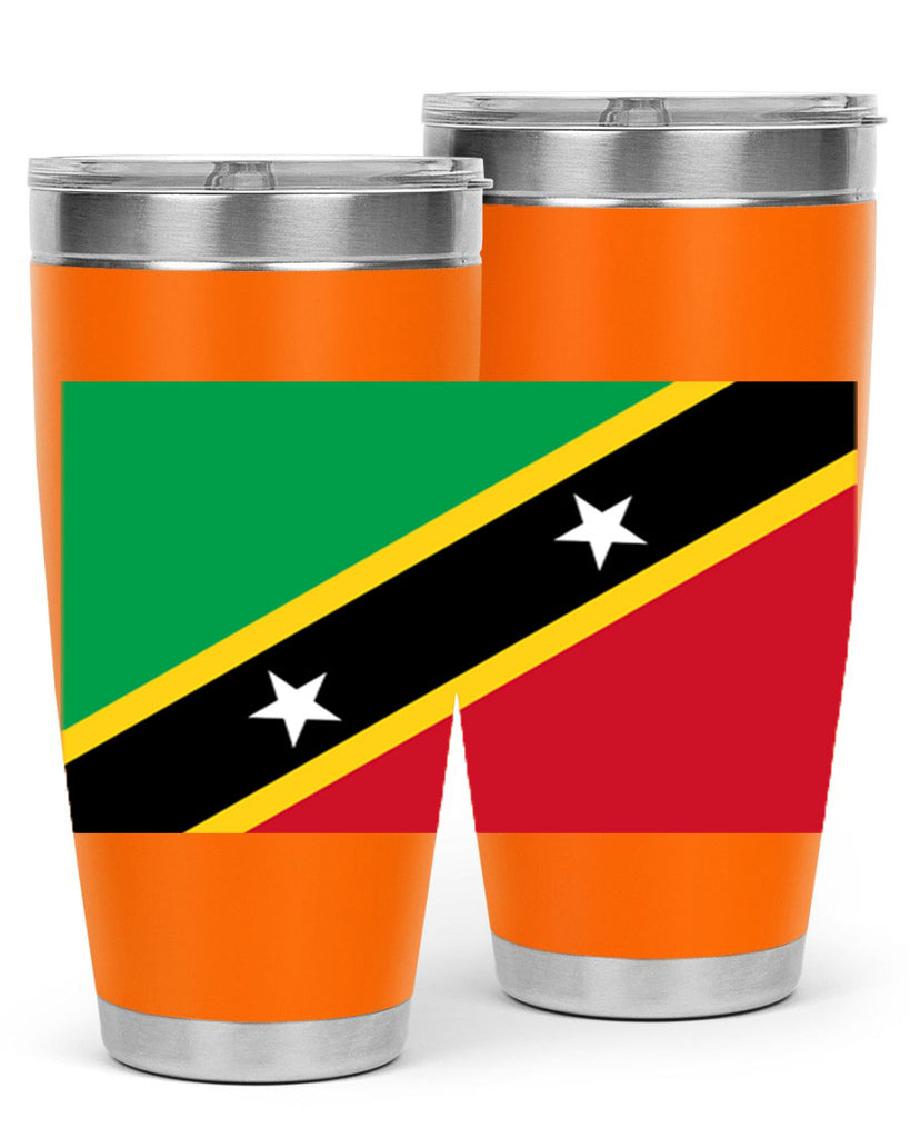Saint Kitts and Nevis 52#- world flags- Tumbler