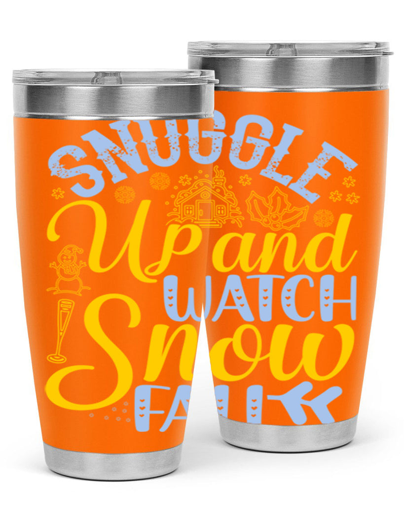 Snuggle up and watch snow fall385#- winter- Tumbler
