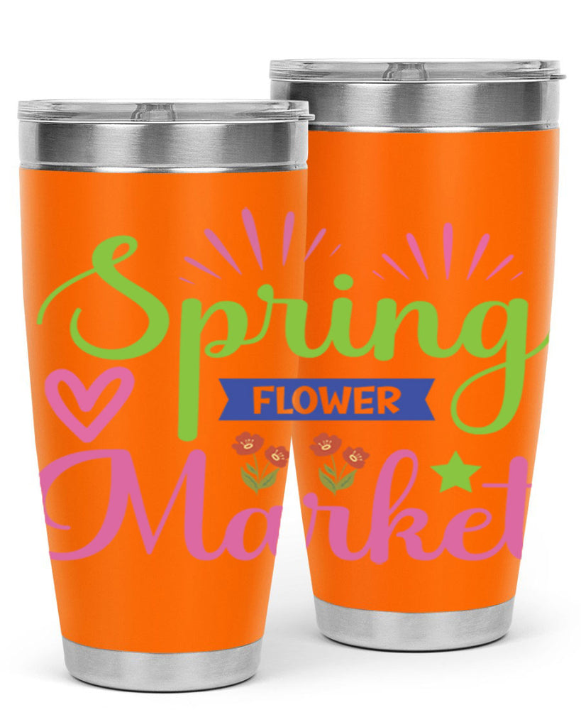 Spring Flower Market  487#- spring- Tumbler