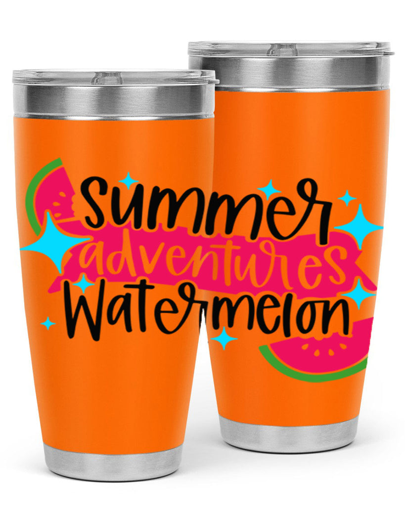 Summer Adventures Watermelon Style 23#- summer- Tumbler