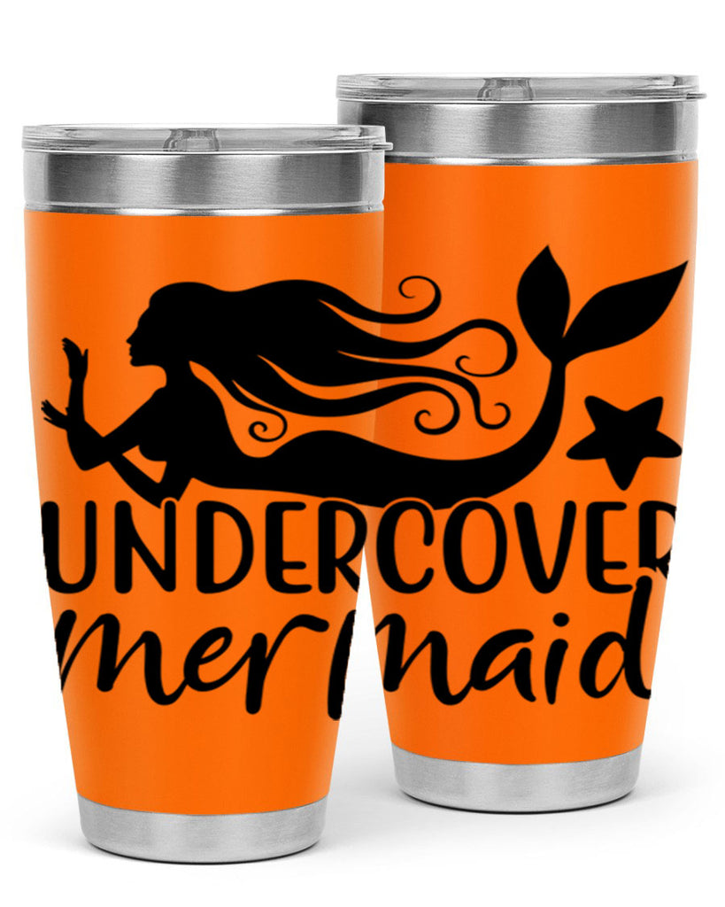 Undercover mermaid 657#- mermaid- Tumbler