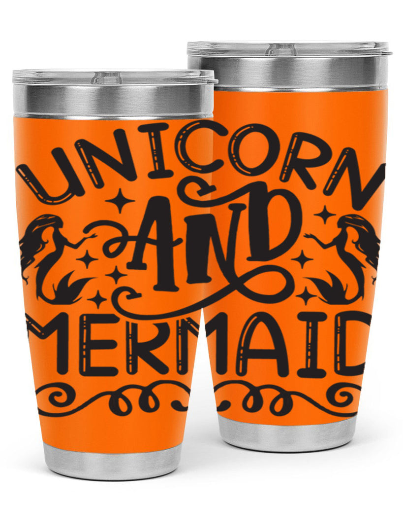 Unicorn and mermaid 660#- mermaid- Tumbler