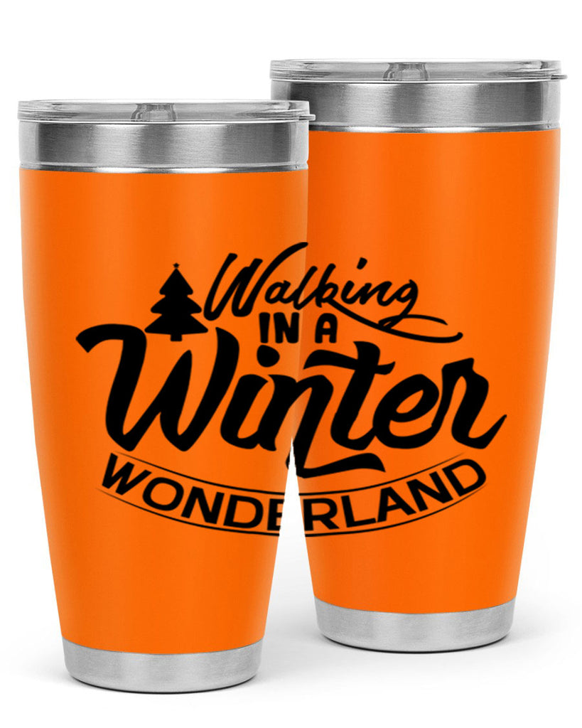 Walking In A Winter Wonderland 435#- winter- Tumbler