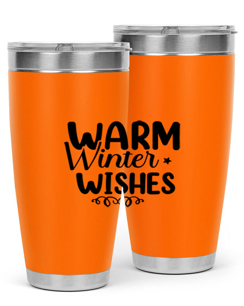 Warm Winter Wishes 453#- winter- Tumbler