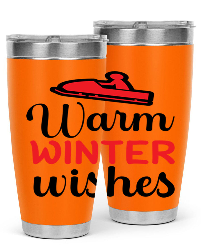 Warm winter wishes 452#- winter- Tumbler