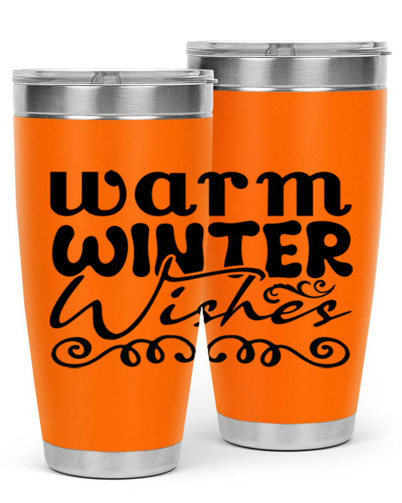 Warm winter wishes 461#- winter- Tumbler
