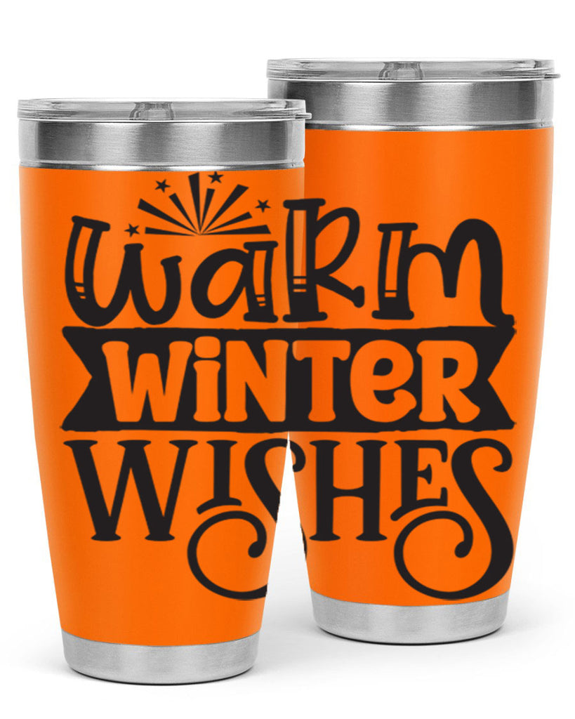 Warm winter wishes 462#- winter- Tumbler