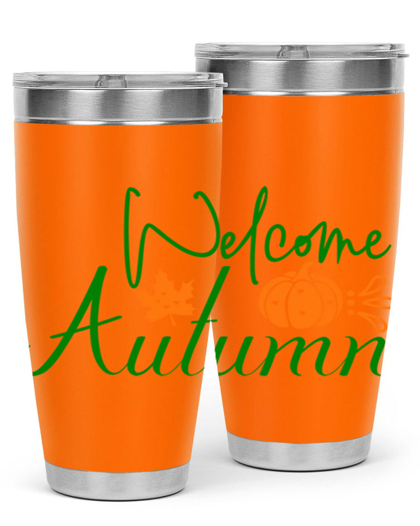 Welcome Autumn 627#- fall- Tumbler