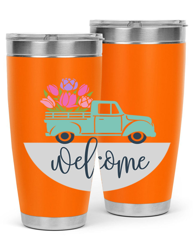 Welcome spring truck579#- spring- Tumbler