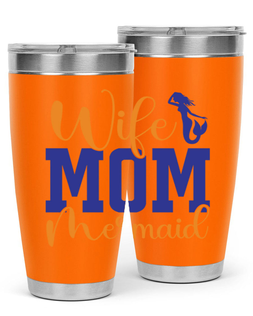 Wife Mom Mermaid 668#- mermaid- Tumbler