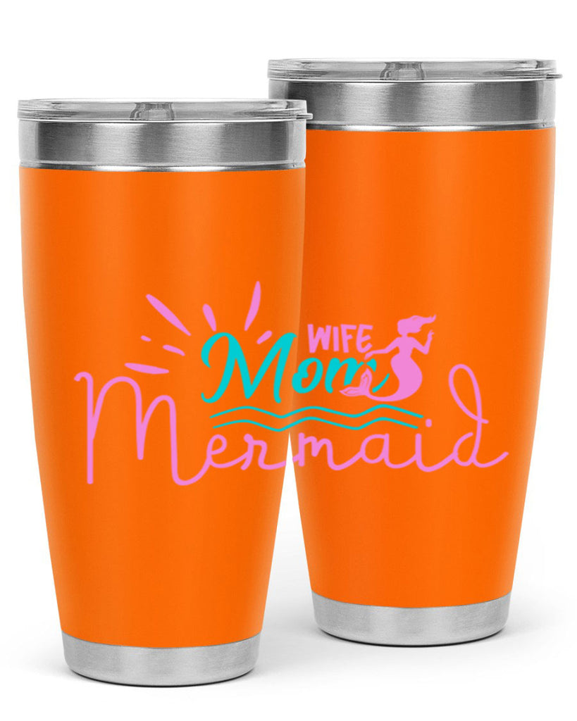 Wife Mom Mermaid 672#- mermaid- Tumbler