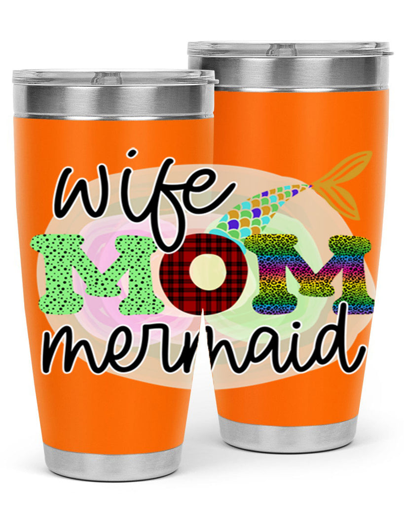 Wife Mom Mermaid 674#- mermaid- Tumbler
