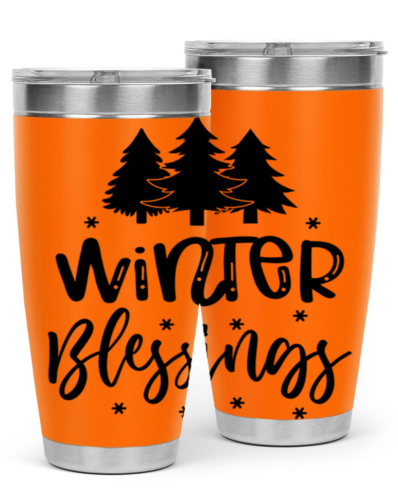 Winter Blessings 489#- winter- Tumbler