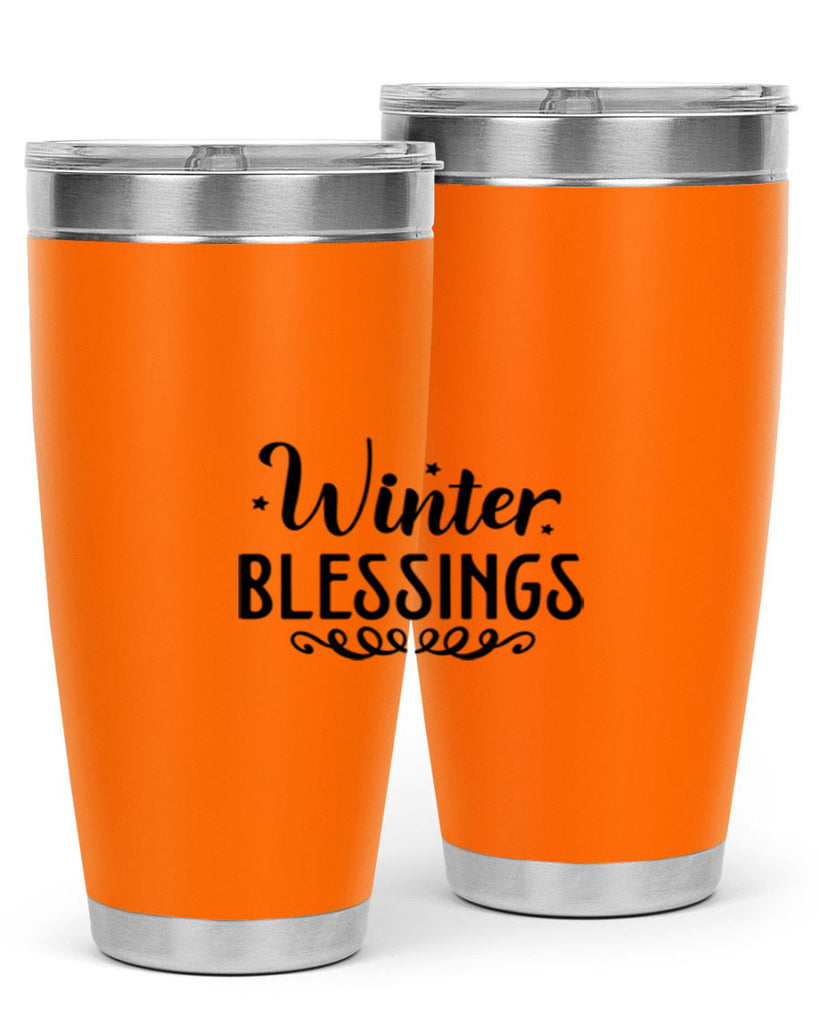 Winter Blessings 490#- winter- Tumbler