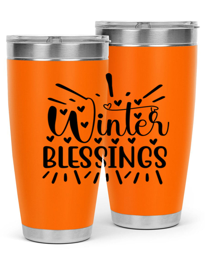 Winter Blessings 491#- winter- Tumbler