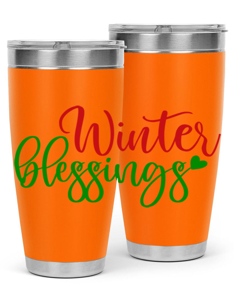Winter Blessings 492#- winter- Tumbler