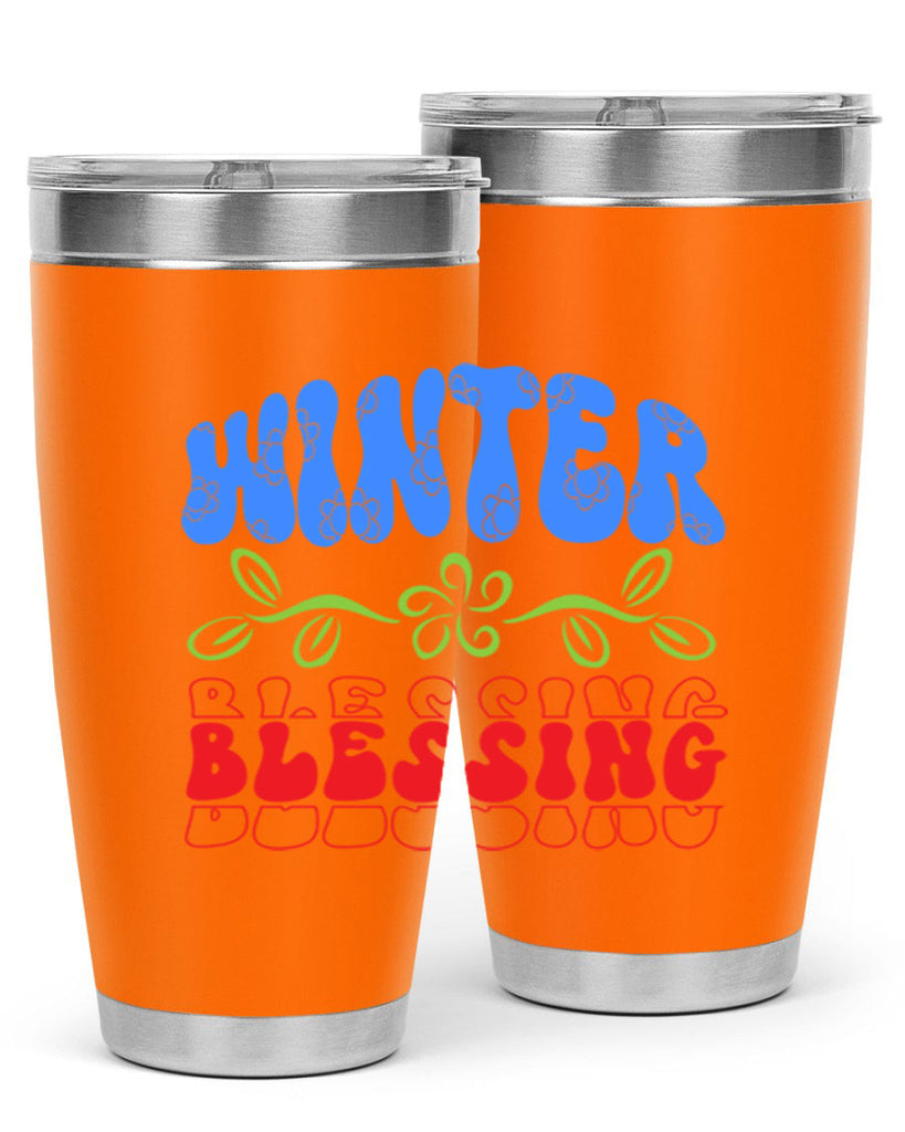 Winter blessing 487#- winter- Tumbler