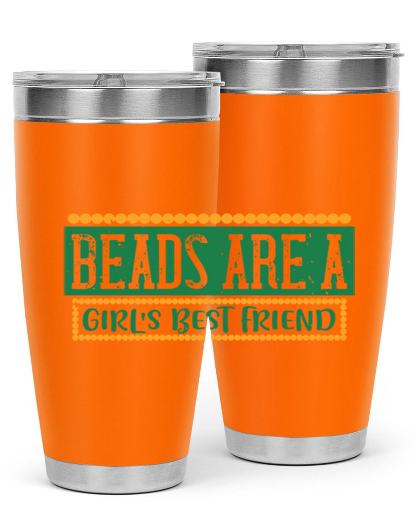 beads are a girls best friend 29#- mardi gras- Tumbler