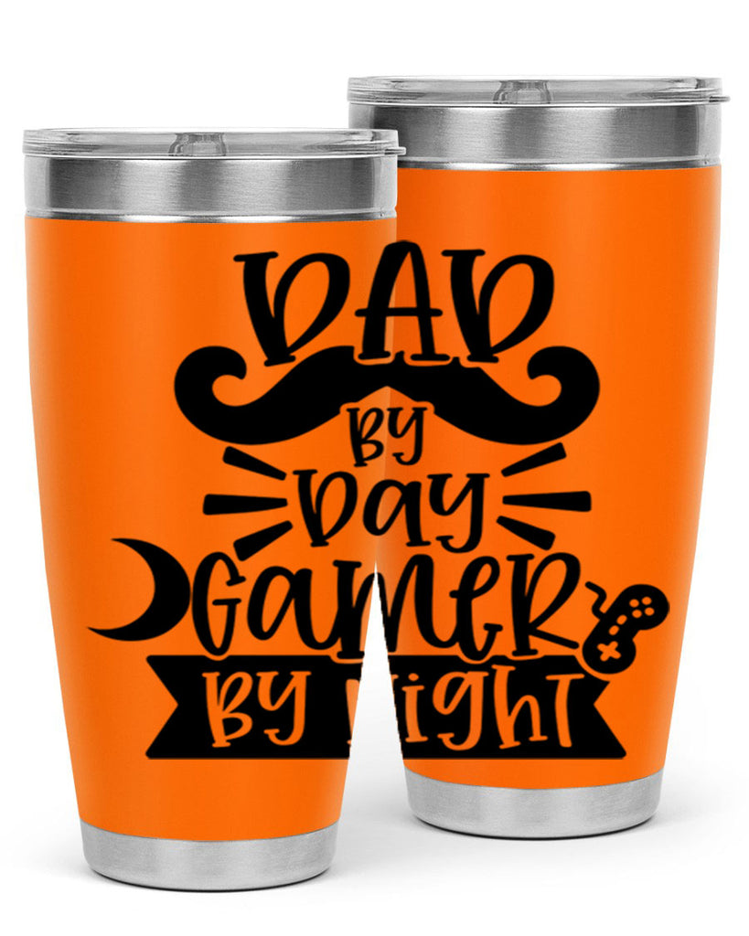 dad by day gamer 67#- fathers day- Tumbler