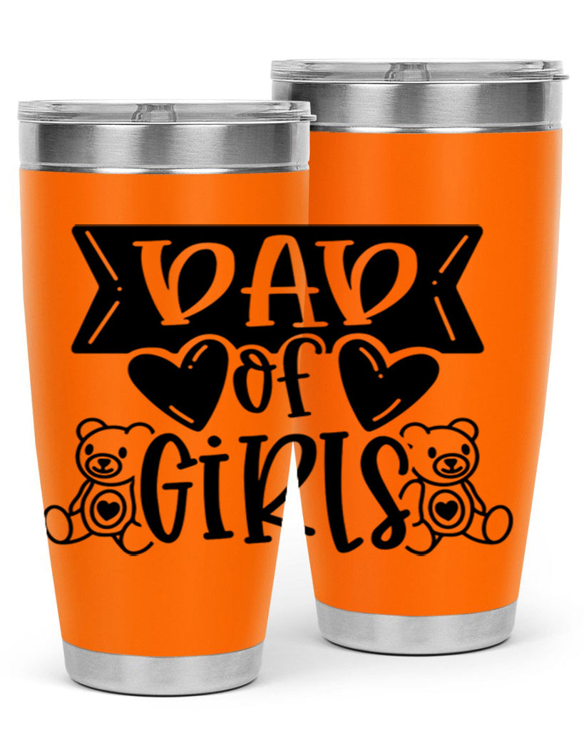 dad of girls 60#- fathers day- Tumbler