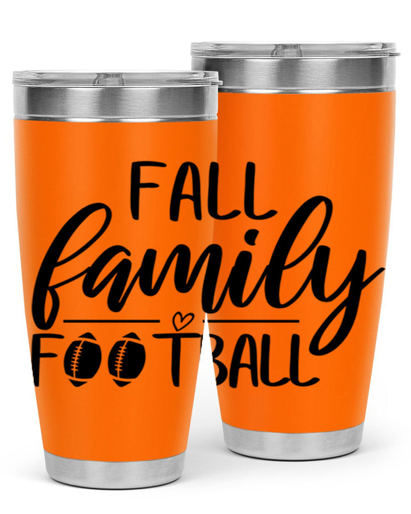 fall family football 100#- fall- Tumbler