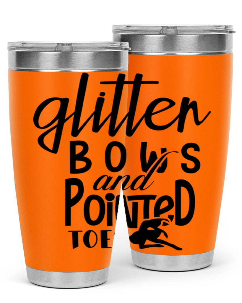 glitter bows and pointed toes 42#- ballet- Tumbler