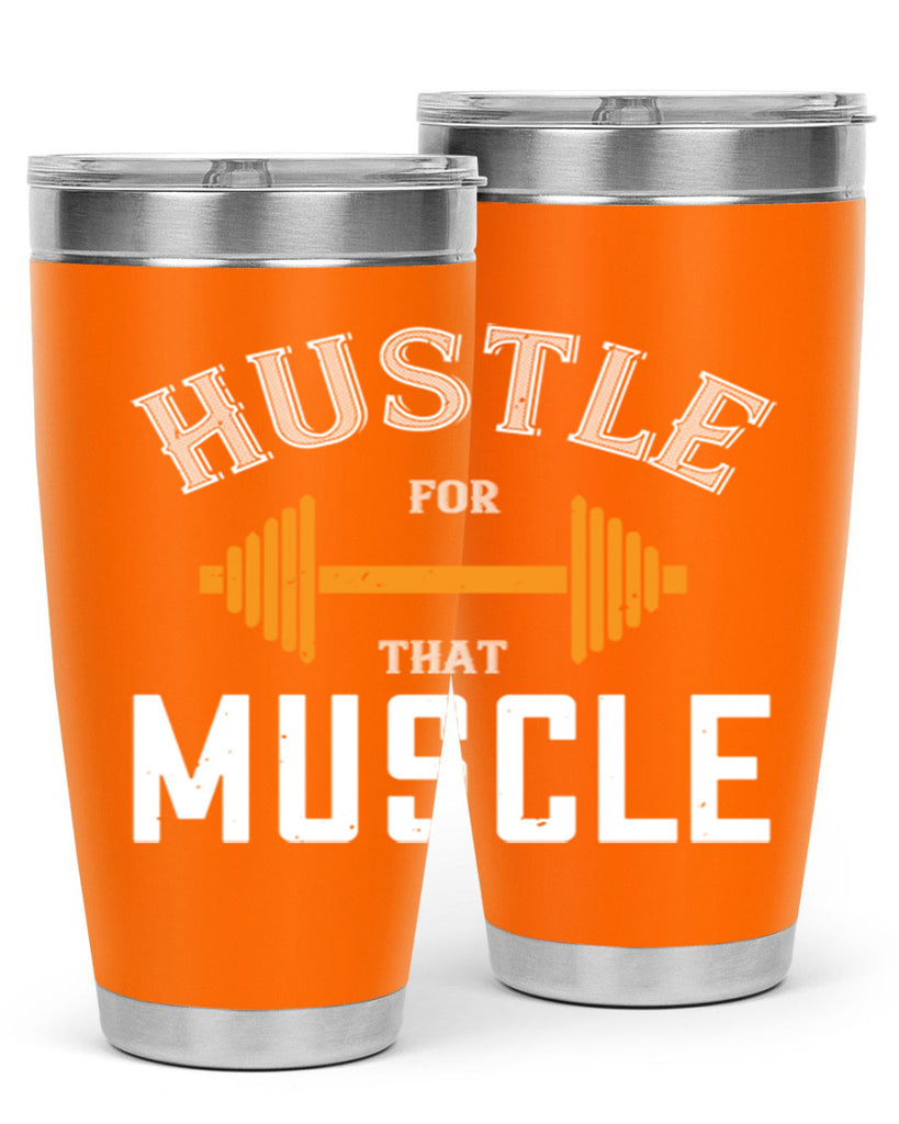 hustel for that muscle 92#- gym- Tumbler