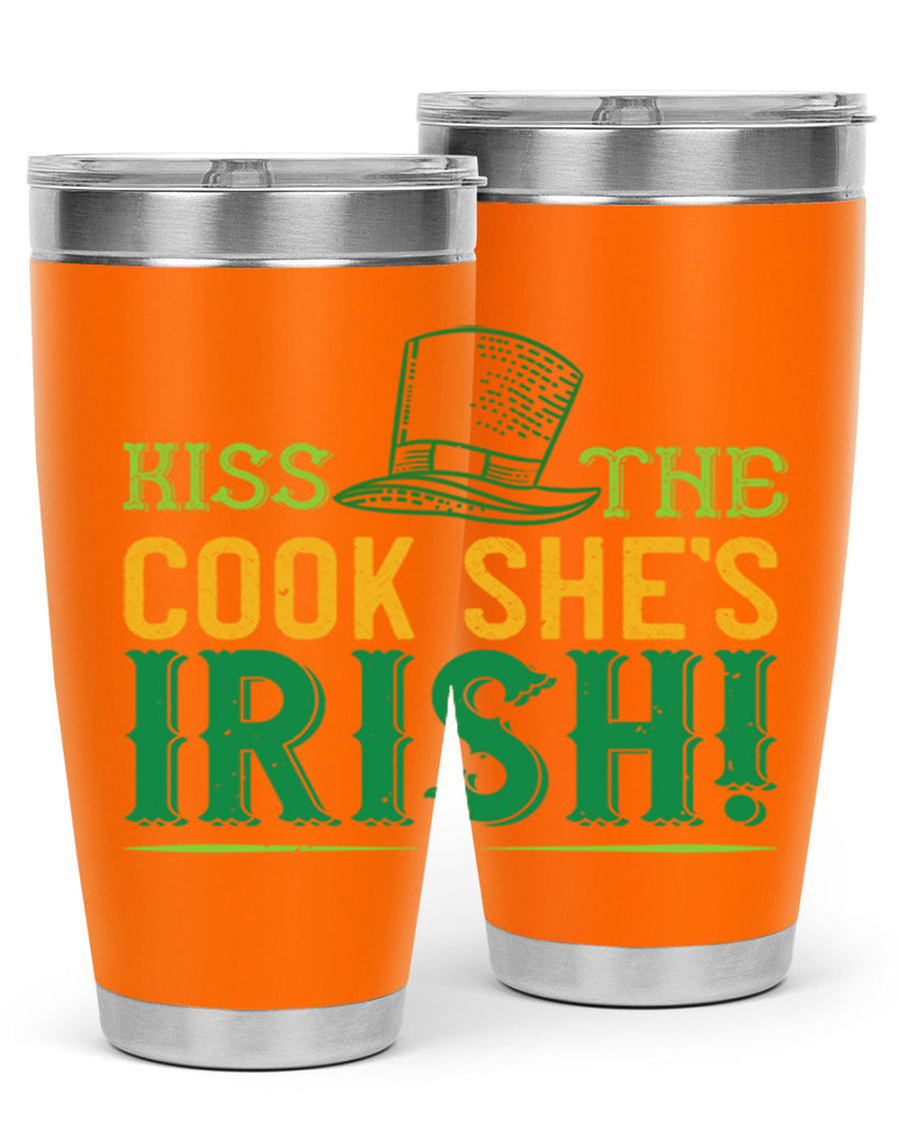 kiss the cook she’s irish Style 122#- St Patricks Day- Tumbler