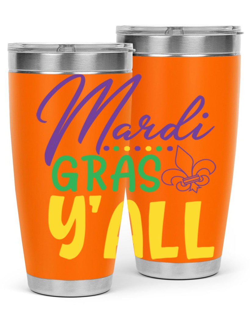 mardi gras yall 77#- mardi gras- Tumbler